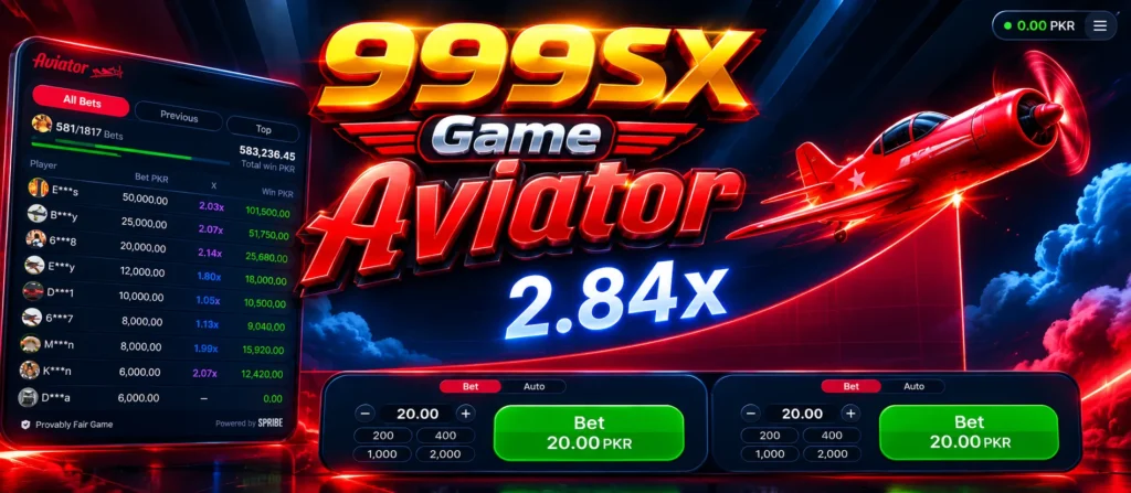 999SX Game Aviator center image
